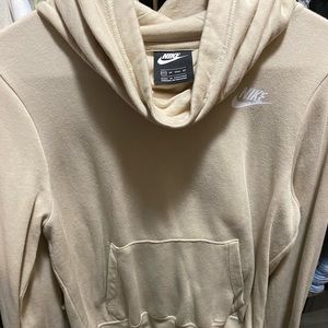 Tan funnel neck NIKE Hoodie